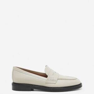 Flattered Sara Leather Creme Loafers